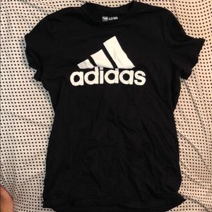 Black adidas tee